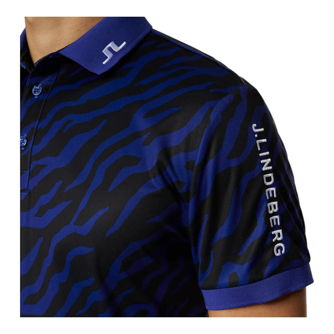 J. Lindeberg Tour Tech Print Golf Polo Shirt GMJT11946 - Image 3