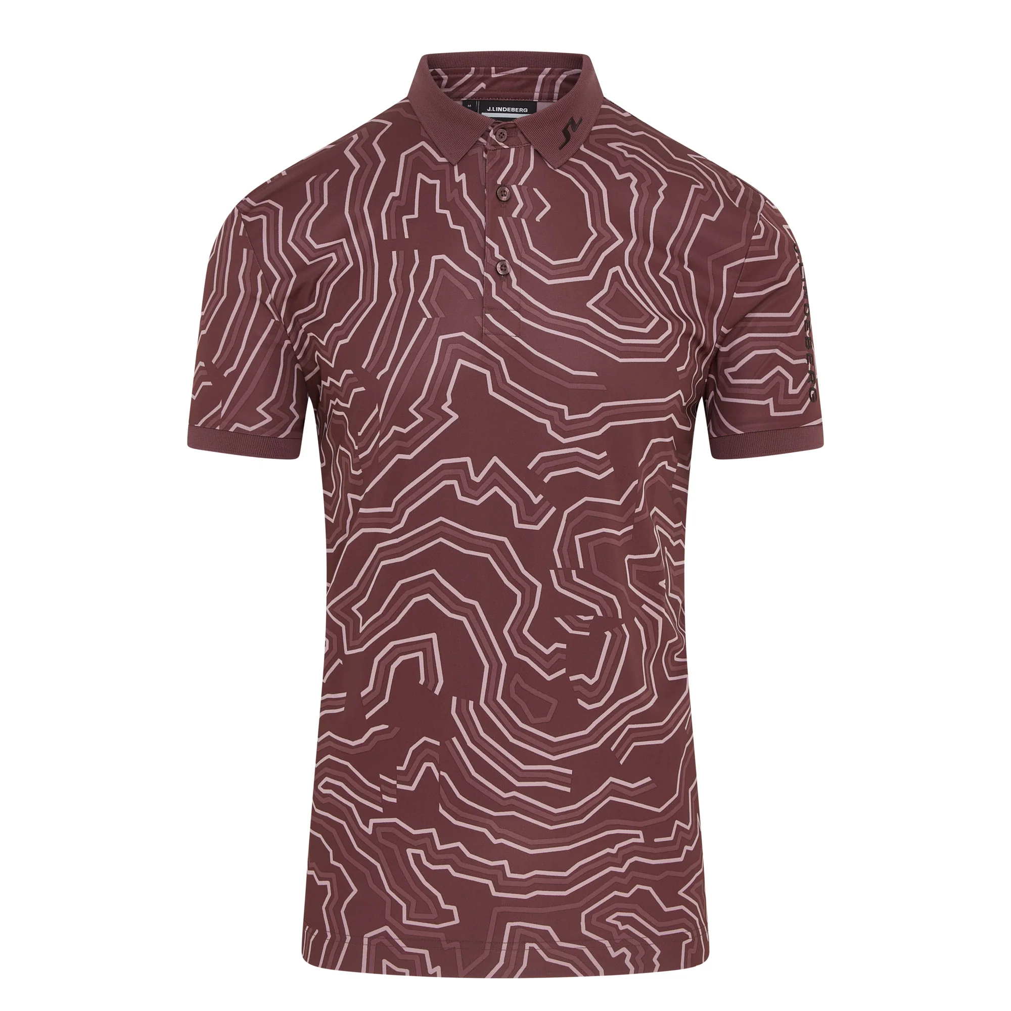 J.Lindeberg Tour Tech Print Golf Polo Shirt GMJT13043