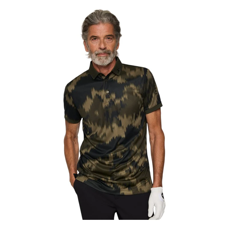 J.Lindeberg Tour Tech Print Golf Polo Shirt GMJT13043 - Image 3