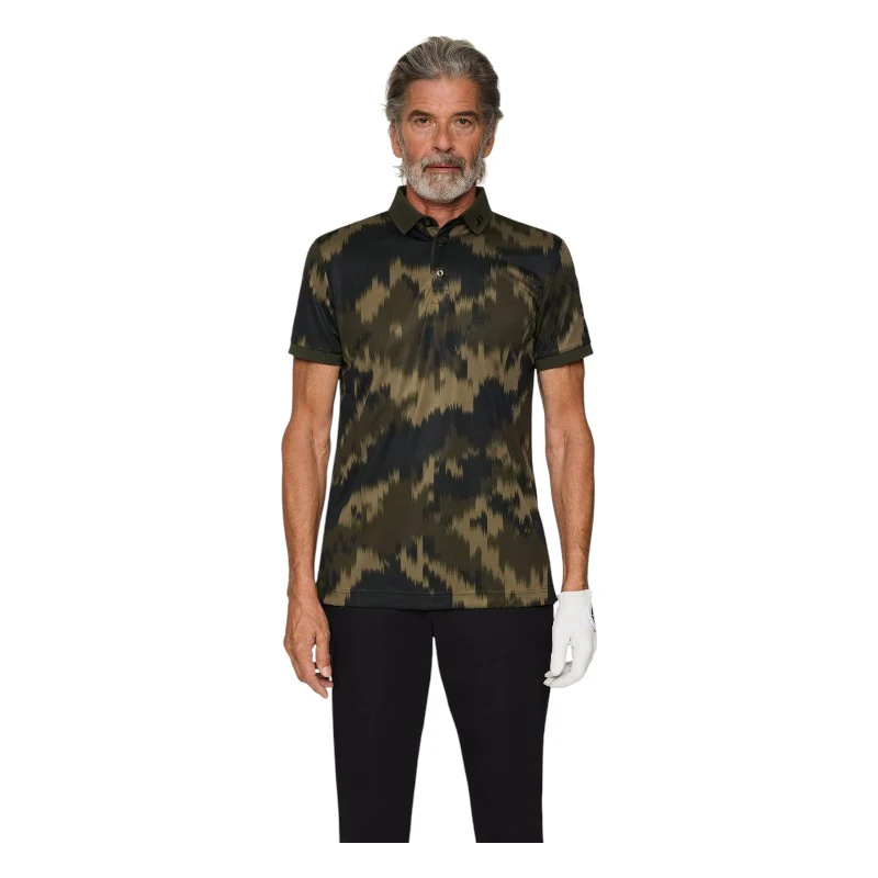 J.Lindeberg Tour Tech Print Golf Polo Shirt GMJT13043 - Image 4
