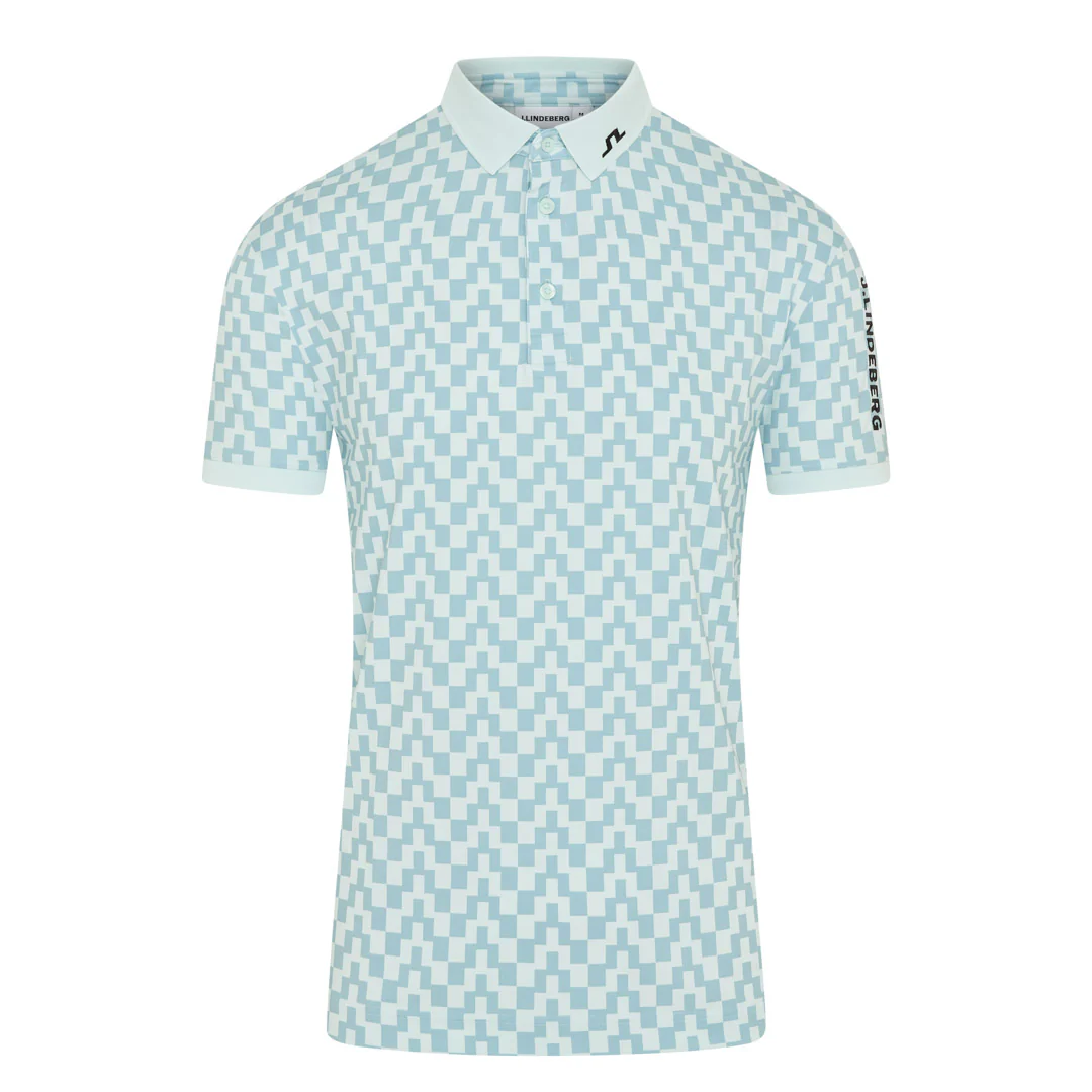 J.Lindeberg Tour Tech Print Golf Polo Shirt GMJT14652