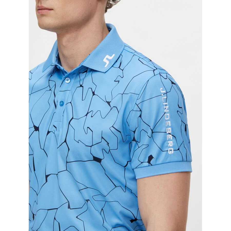 J. Lindeberg Tour Tech Print Golf Polo Shirt GMJT03921 - Image 4