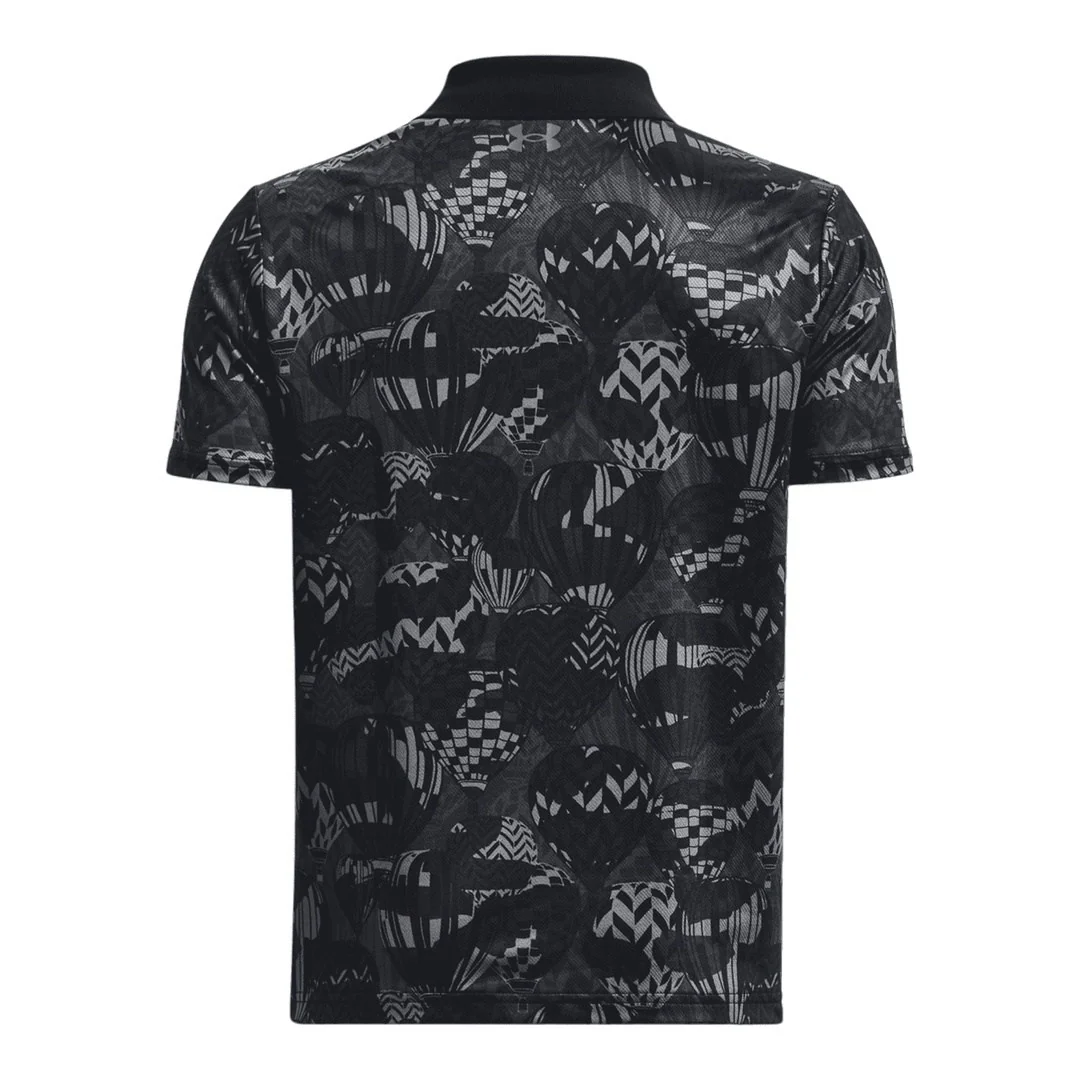 Junior Under Armour Performance Printed Golf Polo Shirt 1377349 - Image 2
