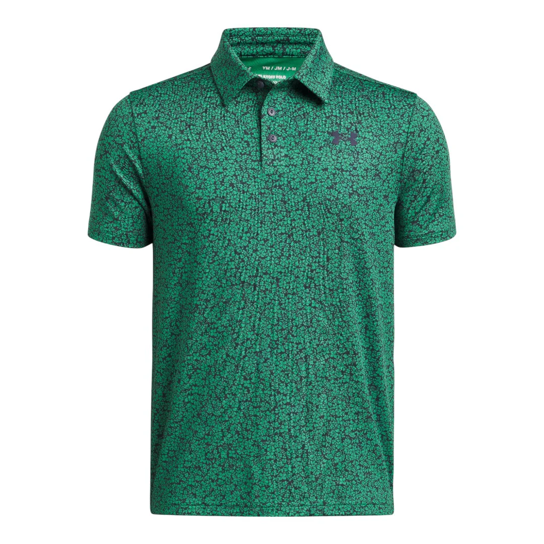 Junior Under Armour Playoff Printed Golf Polo Shirt 1382681
