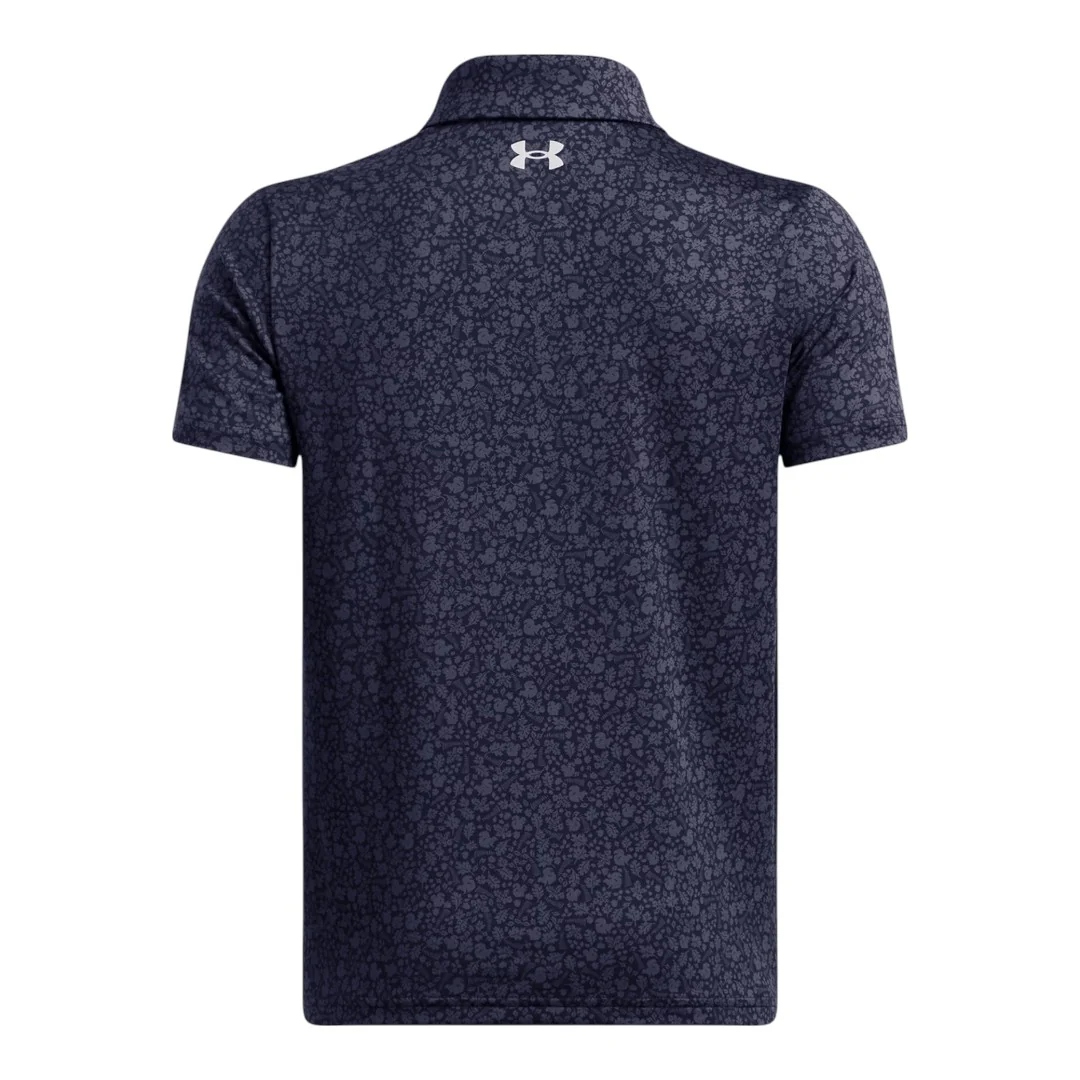 Junior Under Armour Playoff Printed Golf Polo Shirt 1382681 - Image 2