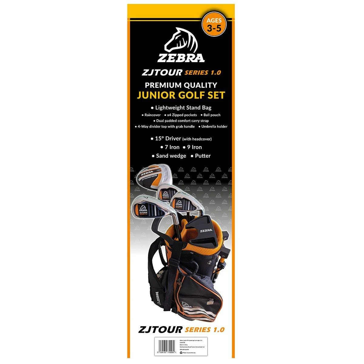 Junior Zebra Golf Package Set 3-5 Years ZJSET35 - Image 2