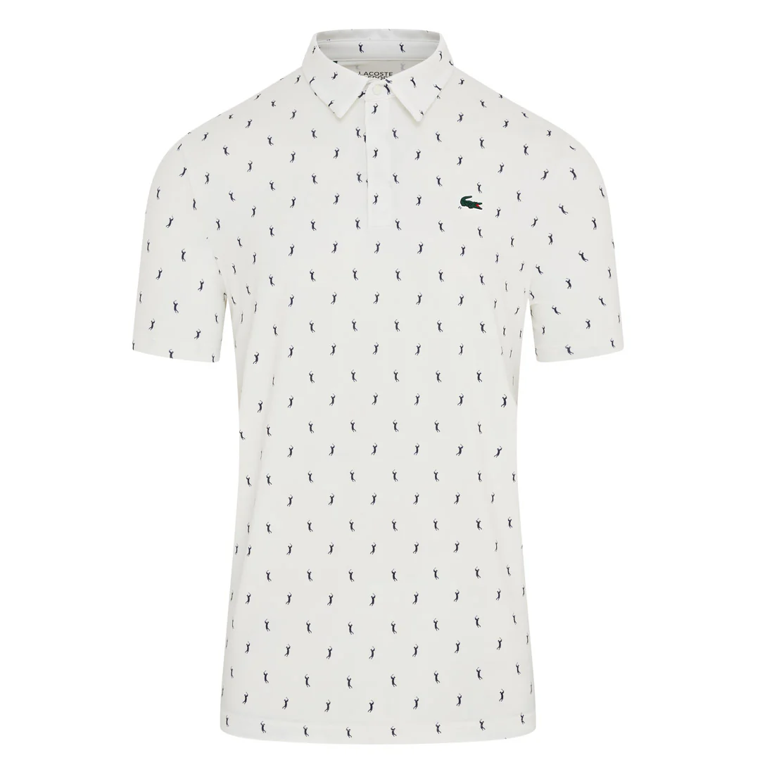 Lacoste All Over Printed Golf Polo Shirt DH5175