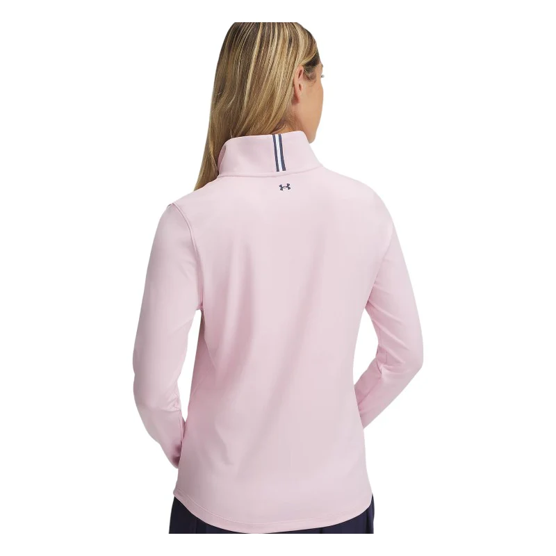 Ladies Under Armour Playoff 1/4 Zip Golf Mid Layer 1383614 - Image 2