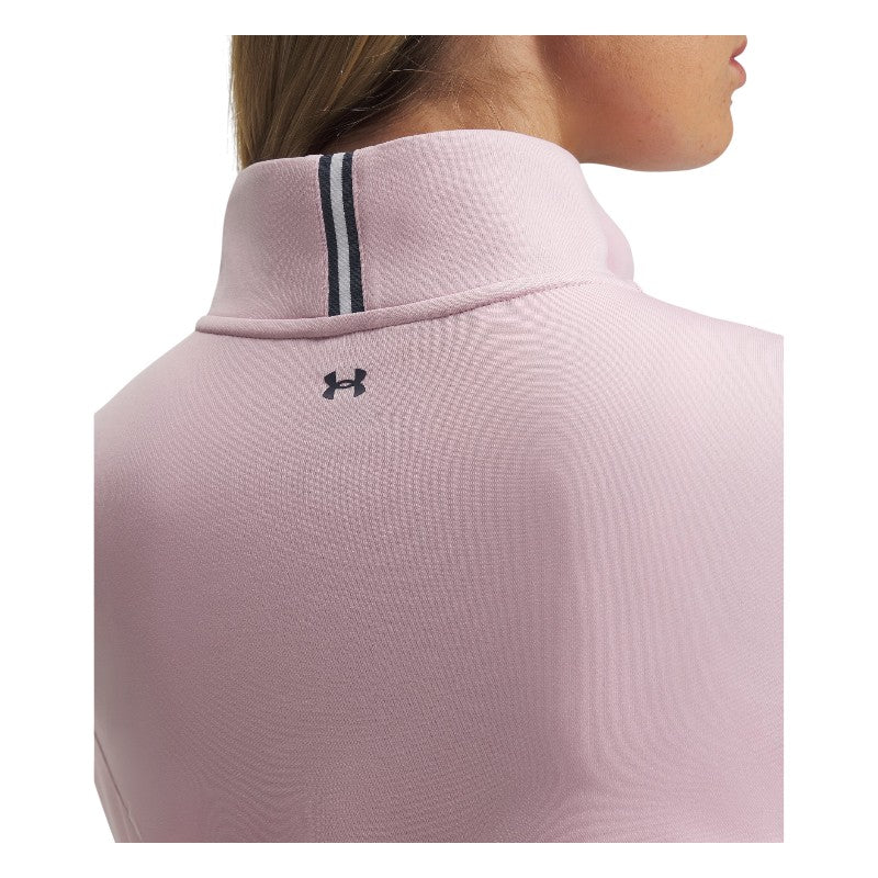 Ladies Under Armour Playoff 1/4 Zip Golf Mid Layer 1383614 - Image 3