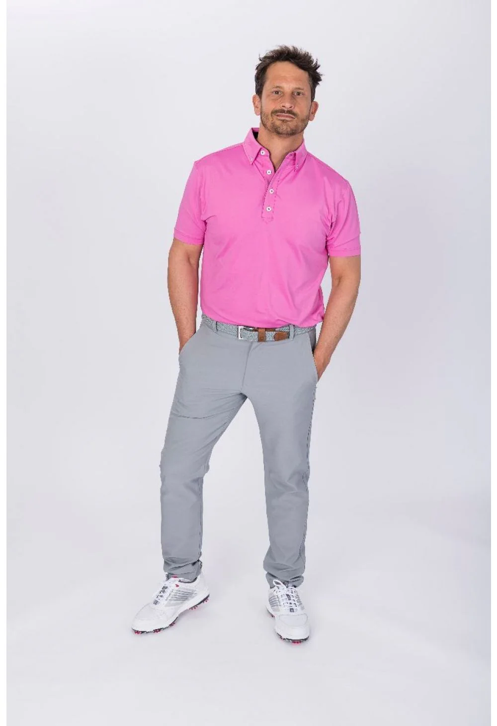 FootJoy Lisle Solid Golf Polo Shirt 90276 - Image 3