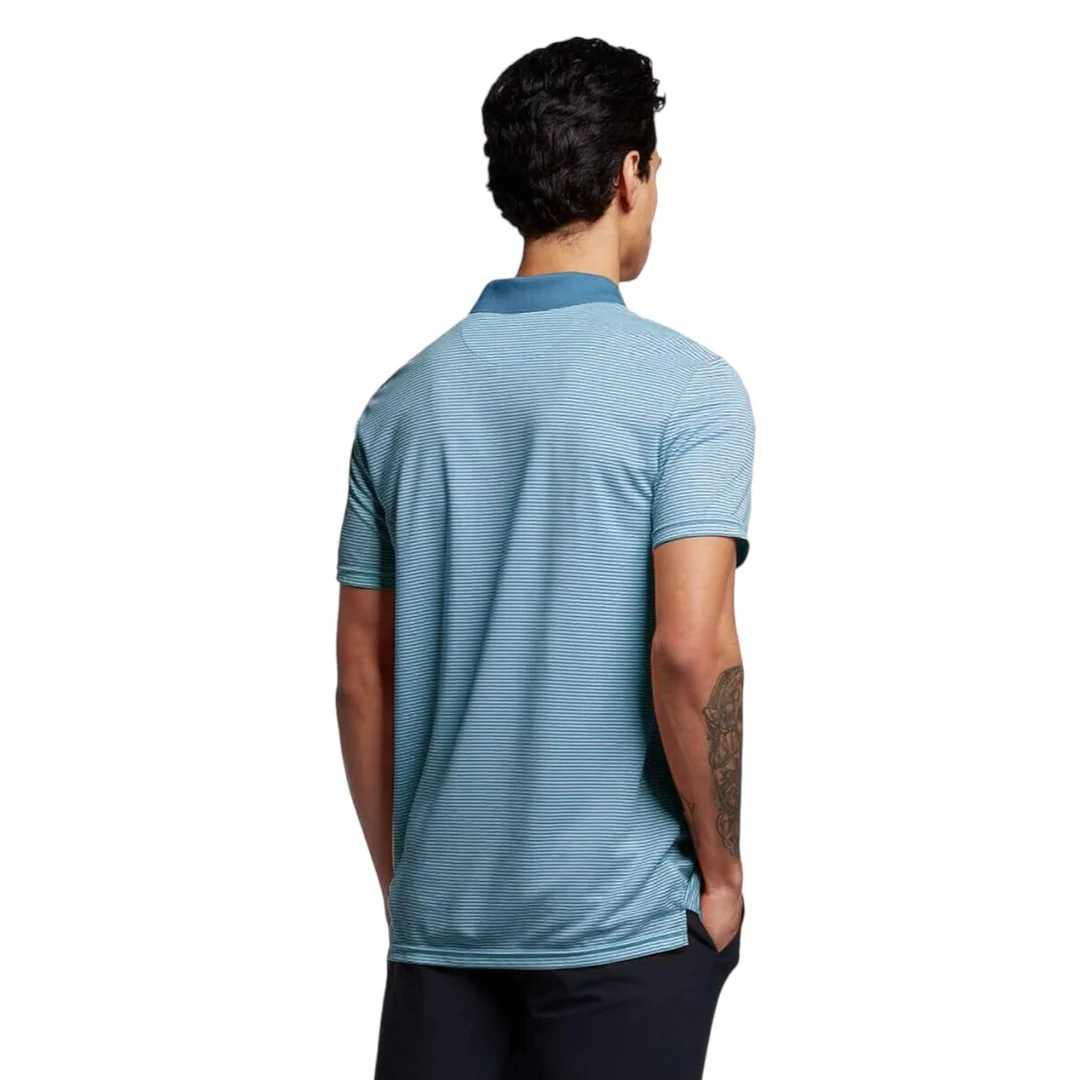 Lyle & Scott Microstripe Golf Polo Shirt SP1464GC - Image 2