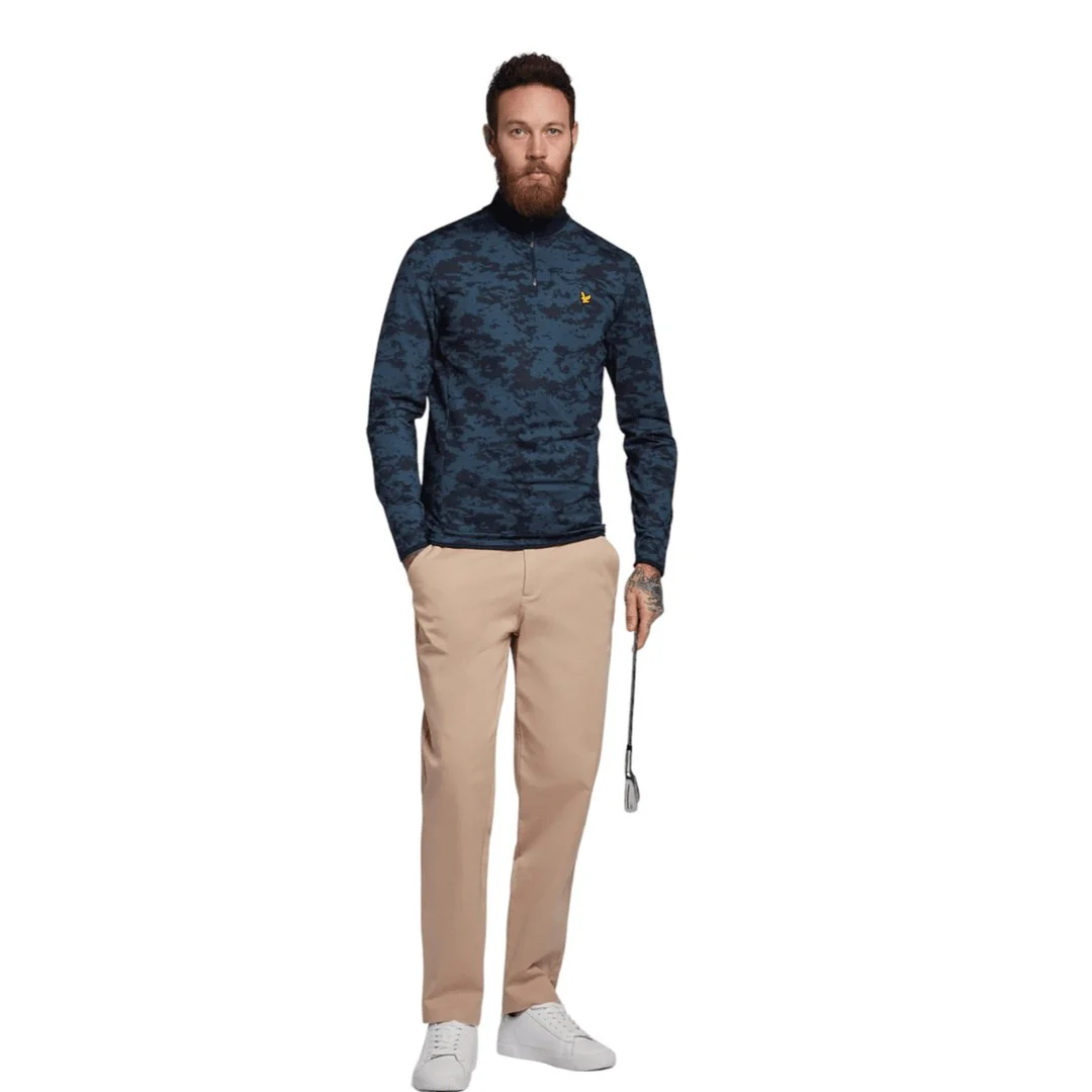 Lyle & Scott Seafoam 1/4-Zip Golf Pullover ML1863 - Image 2
