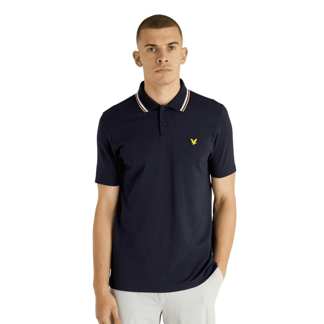 Lyle & Scott Team Tipped Golf Polo Shirt SP1963G - Image 4