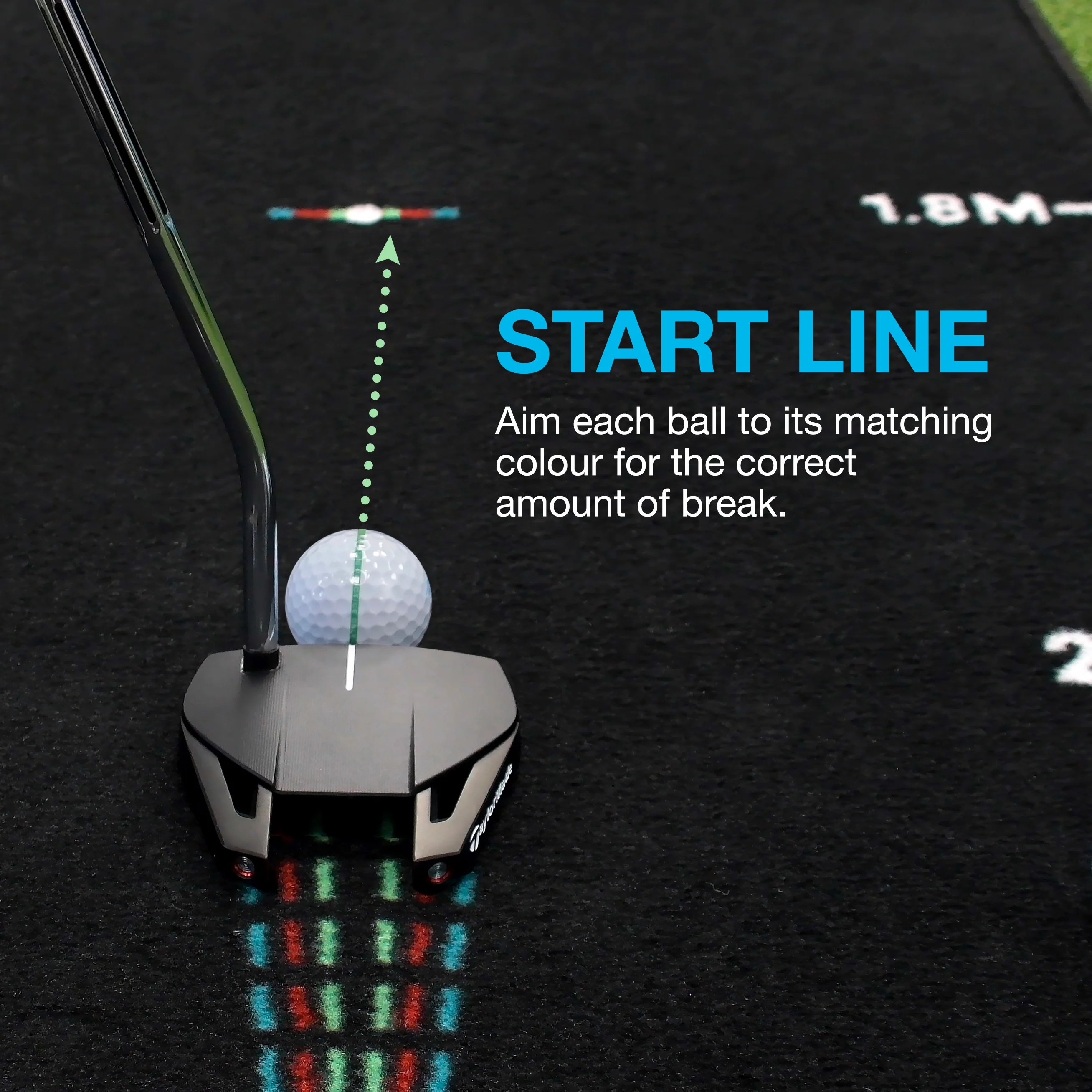 Me and My Golf Breaking Ball 11ft Putting Mat - Image 3