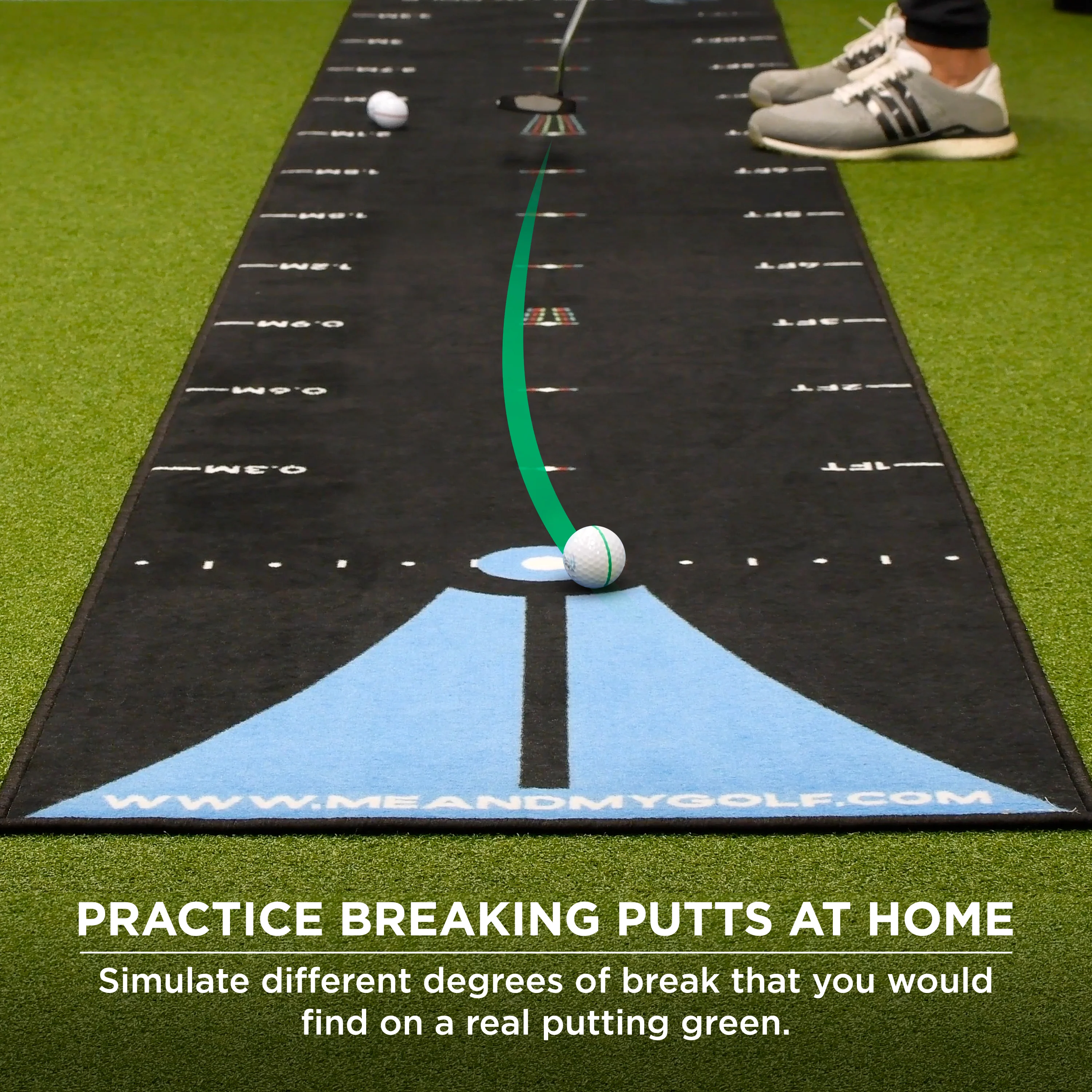 Me and My Golf Breaking Ball 11ft Putting Mat - Image 6