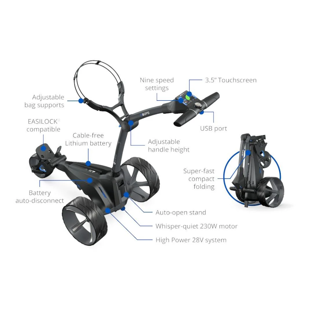Motocaddy 2025 M5 GPS Electric Golf Trolley | 36 Hole Lithium Battery - Image 2