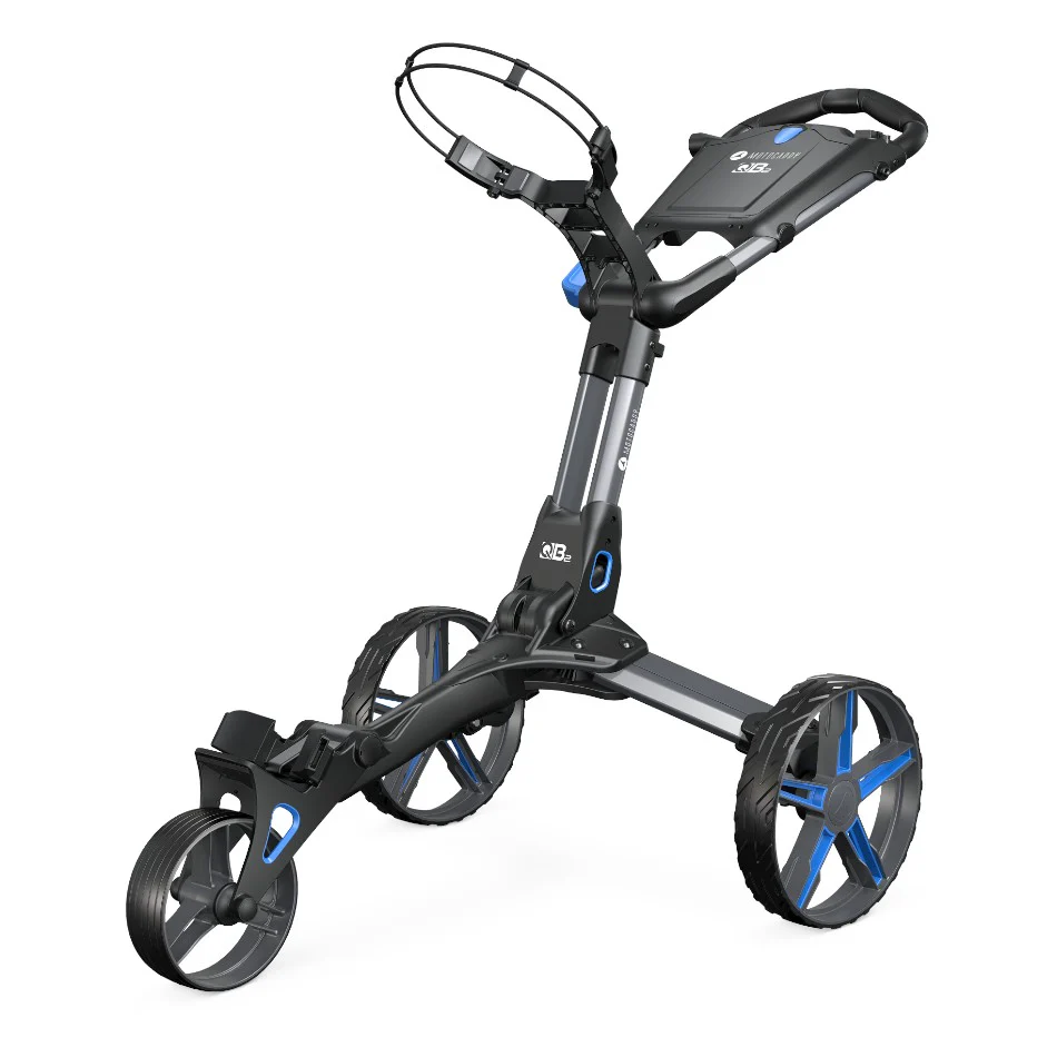 Motocaddy 2026 QB2 Golf Push Trolley | Blue - Image 3