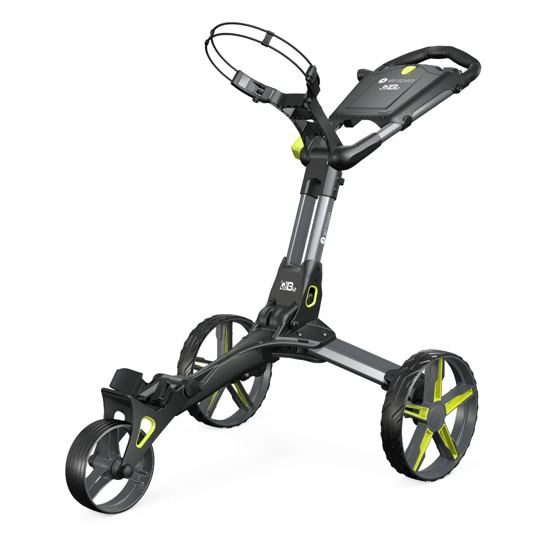 Motocaddy 2026 QB2 Golf Push Trolley | Lime - Image 3