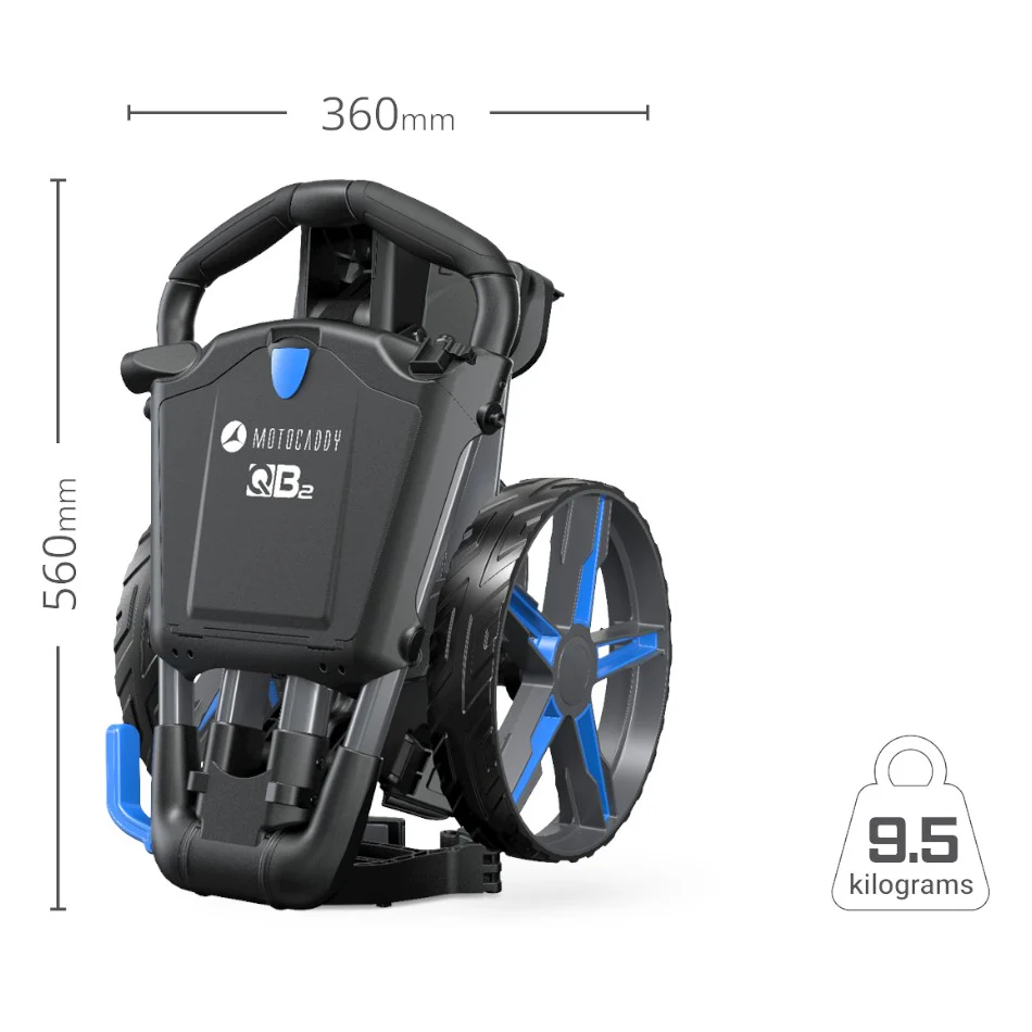 Motocaddy 2026 QB2 Golf Push Trolley | Red - Image 6