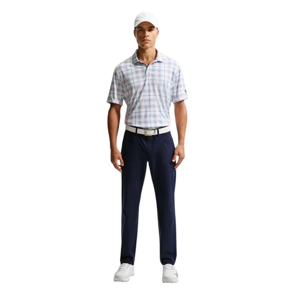 Nike Dri-Fit Par 5 Tartan Golf Polo Shirt II0786 - Image 2