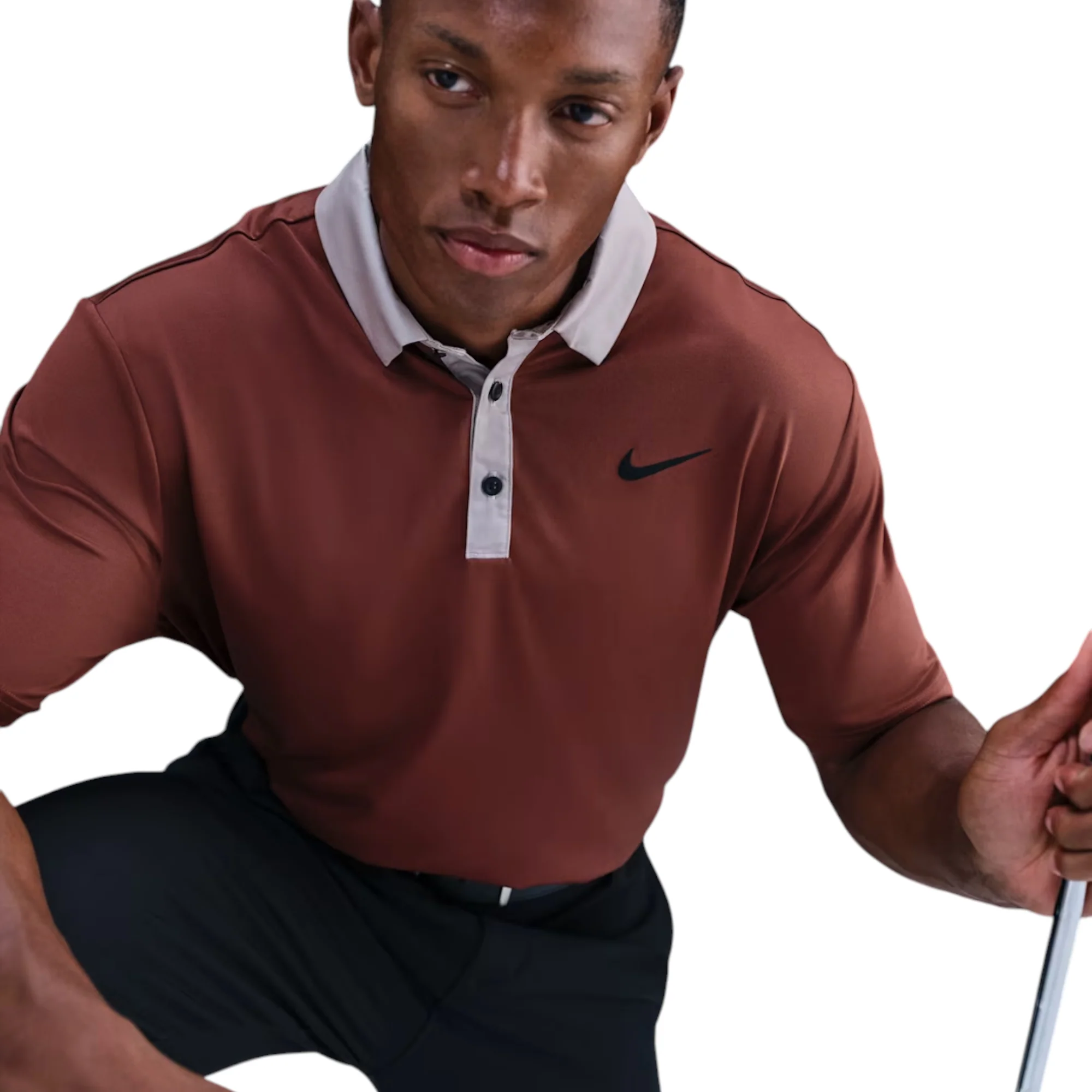 Nike Dri-Fit Tour Contrast Golf Polo Shirt FZ7501 - Image 4