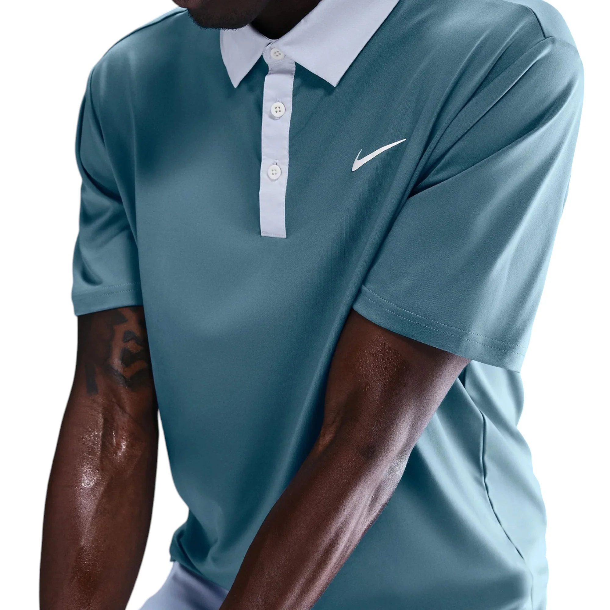 Nike Dri-Fit Tour Contrast Golf Polo Shirt FZ7501 - Image 3