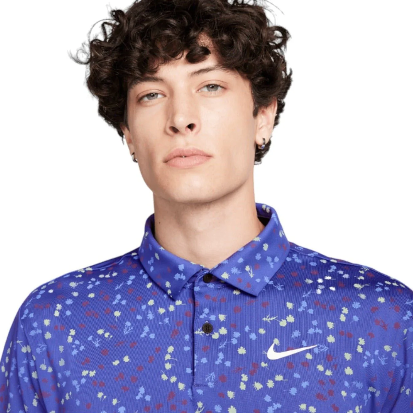 Nike DRI-FIT Tour Floral Golf Shirt DX6089 - Image 3