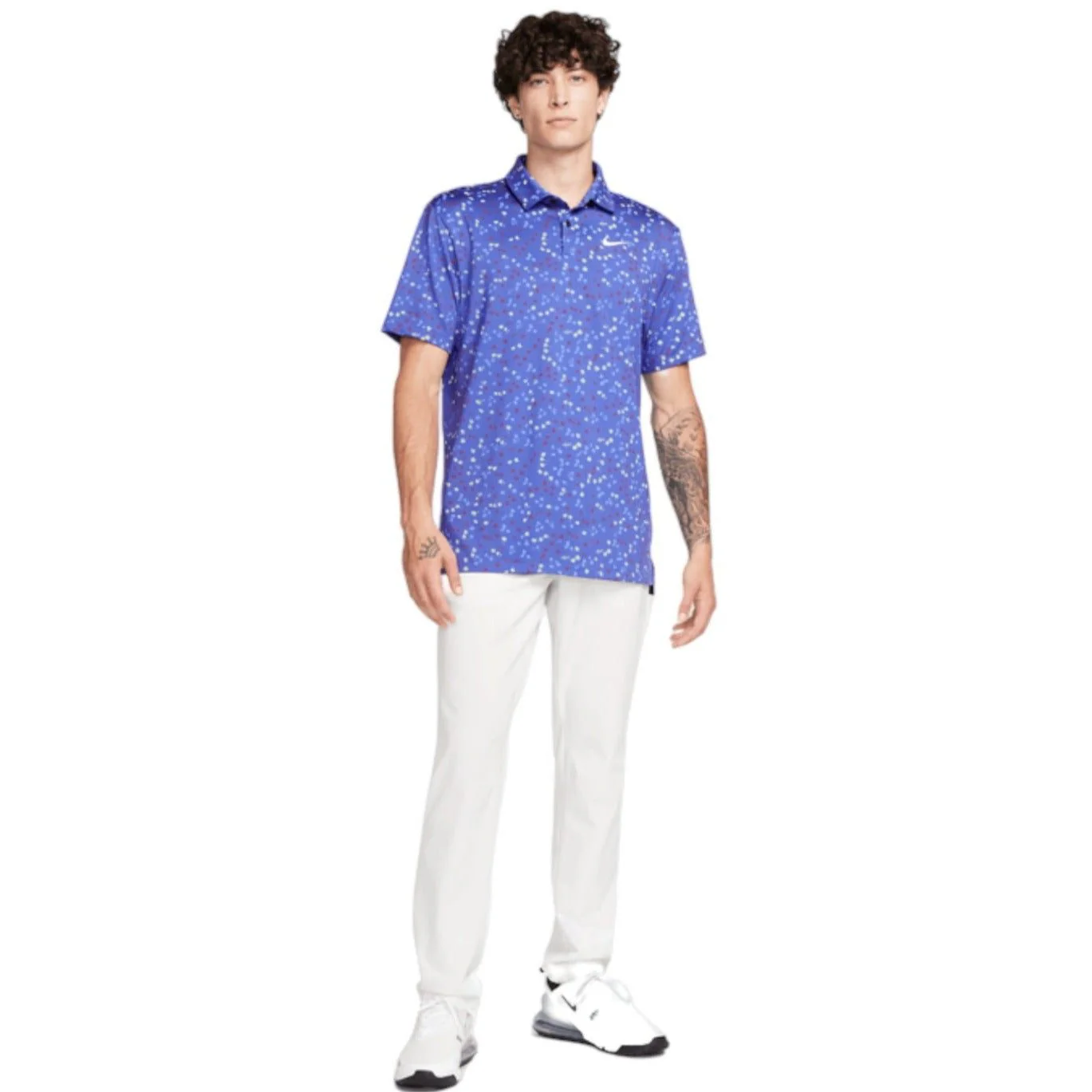 Nike DRI-FIT Tour Floral Golf Shirt DX6089 - Image 6
