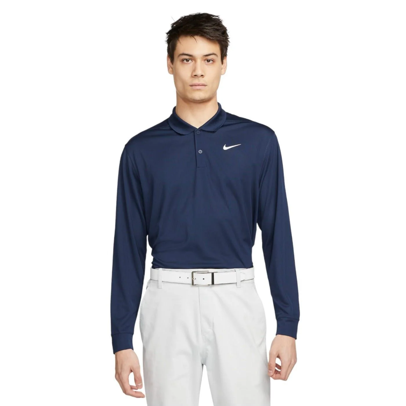 Nike Dri-Fit Victory Solid LS Golf Polo Shirt DN2344