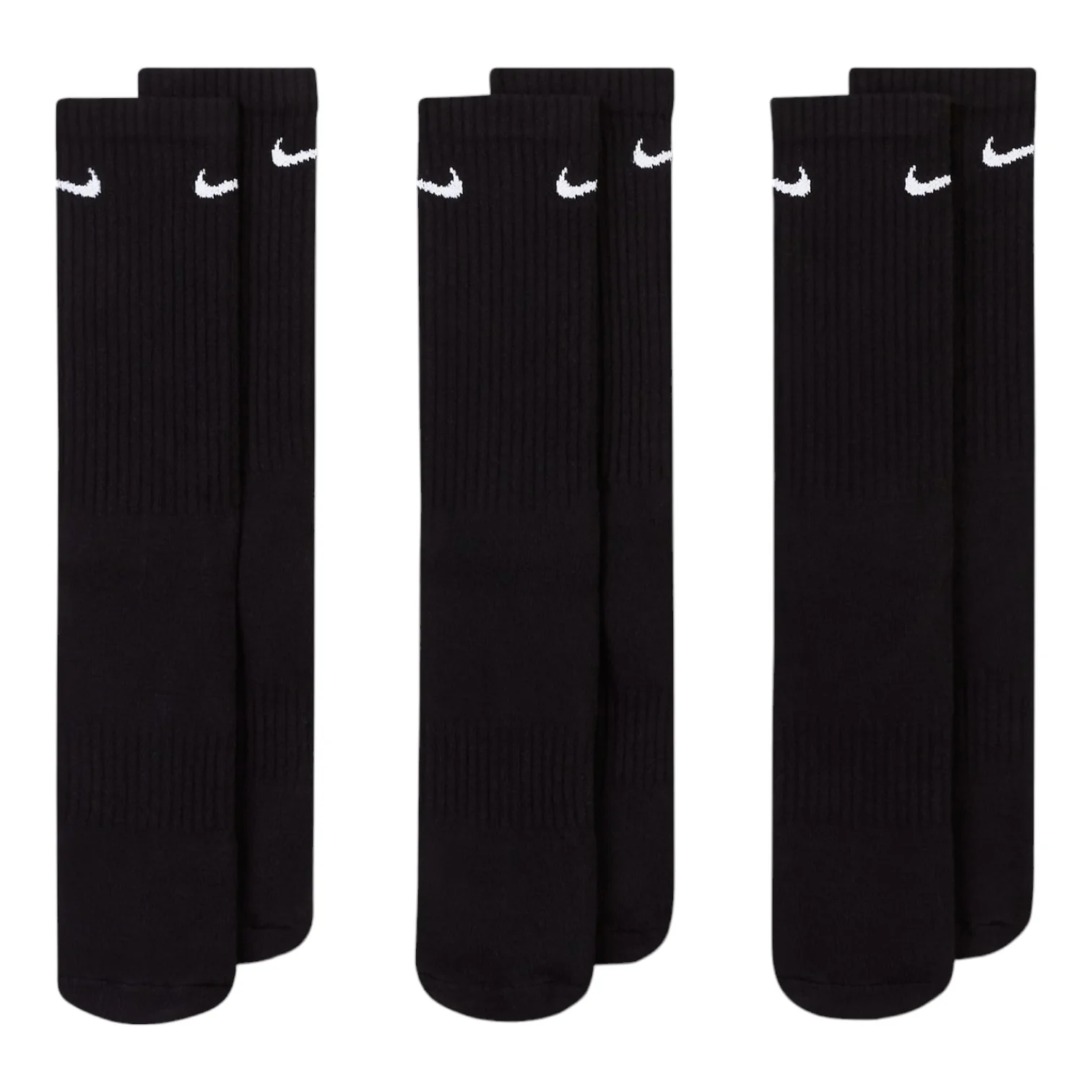 Nike Everyday Cushioned Training Crew Golf Socks SX7664 (3 Pack) - Image 2