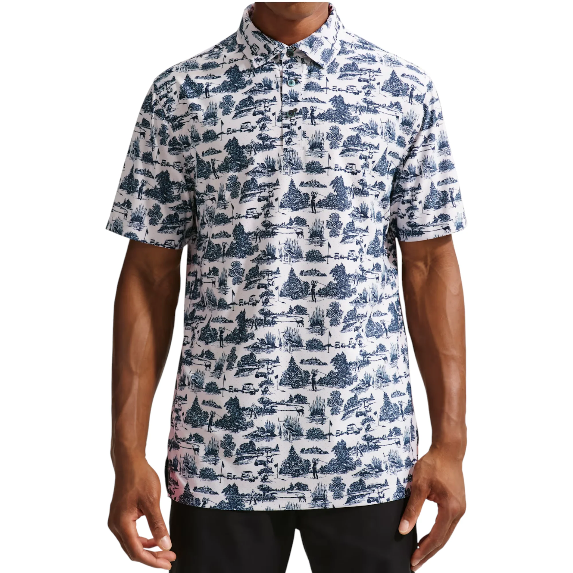 Nike Tailored Toile Golf Polo Shirt IO2167