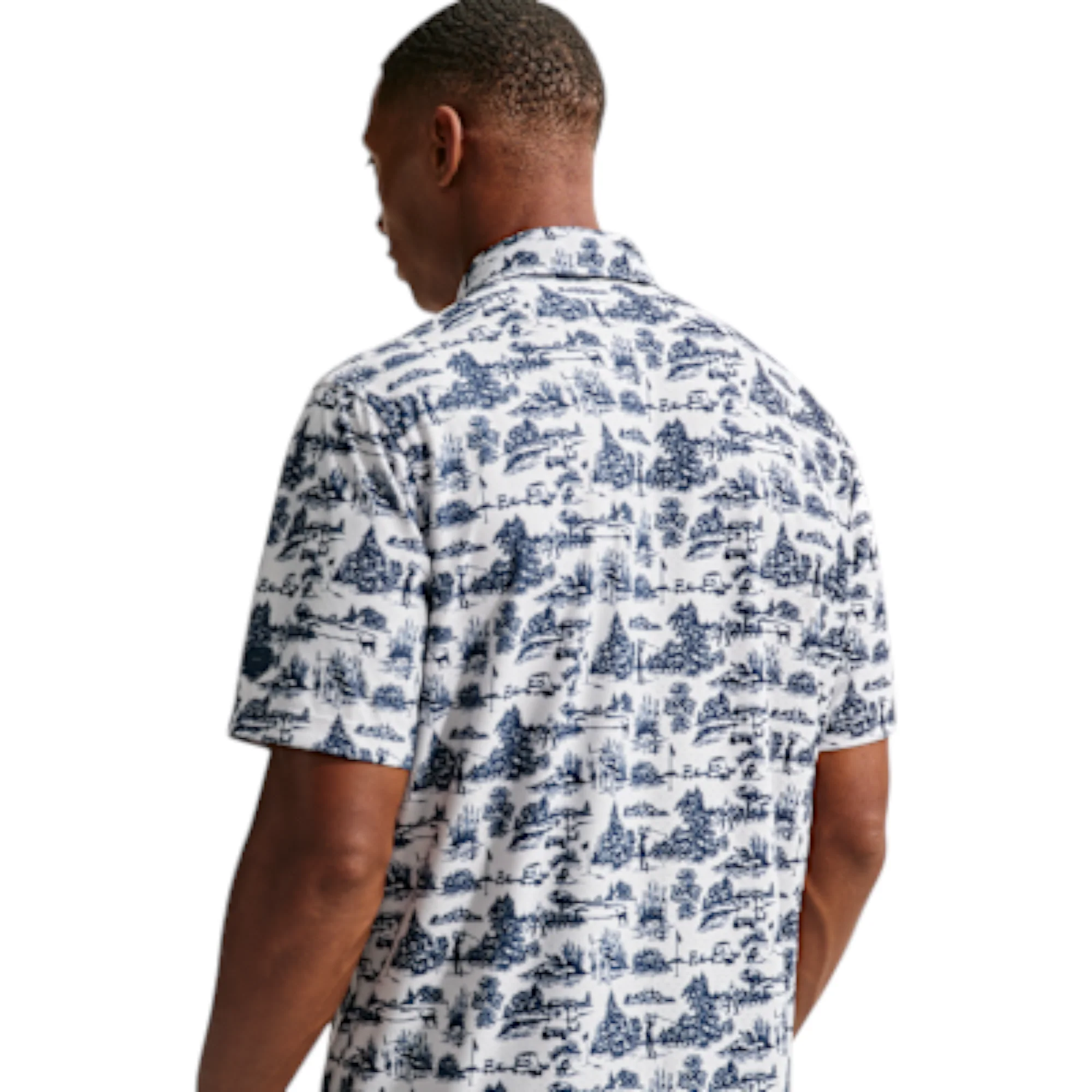 Nike Tailored Toile Golf Polo Shirt IO2167 - Image 3