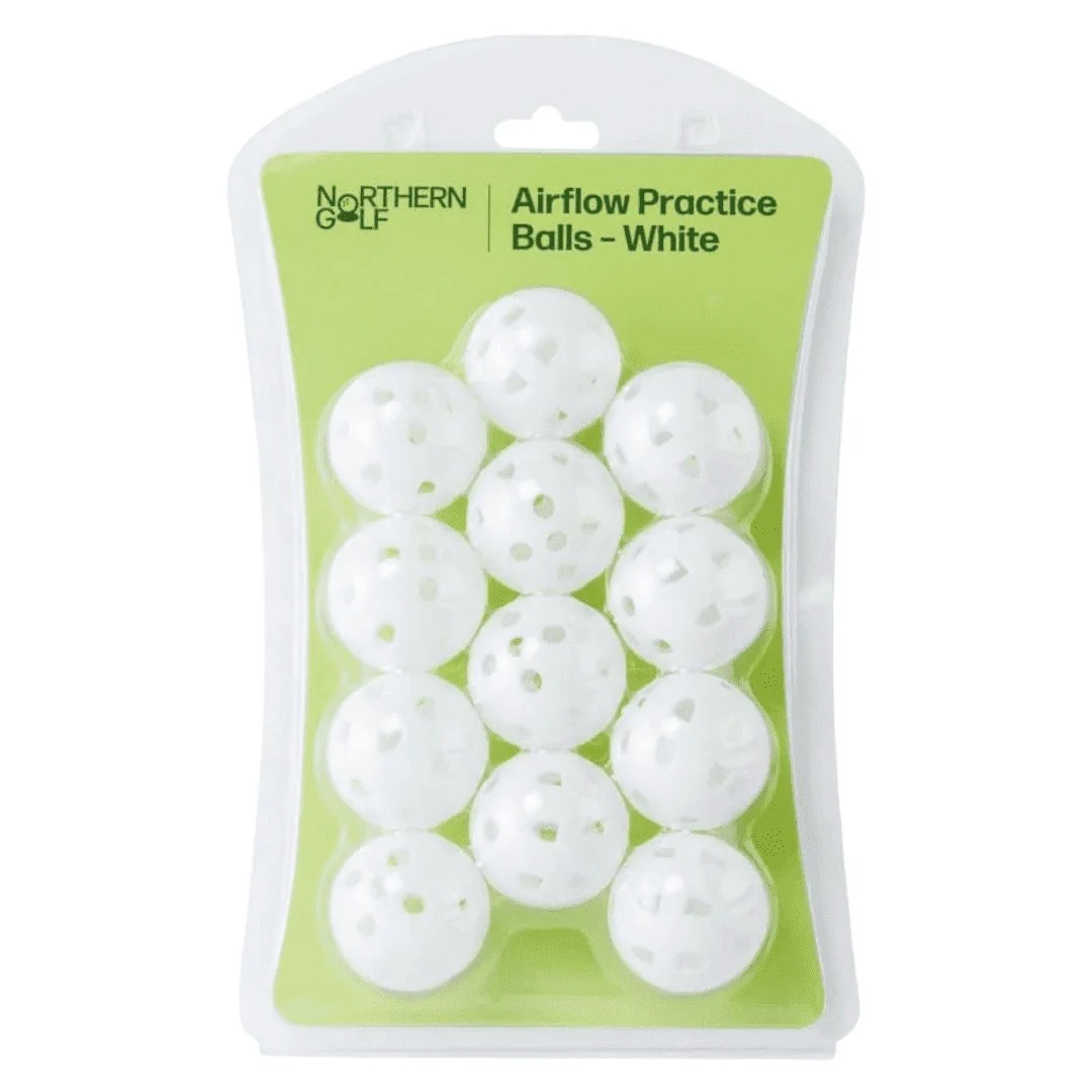 Nothern Golf Airflow Practice Balls | White