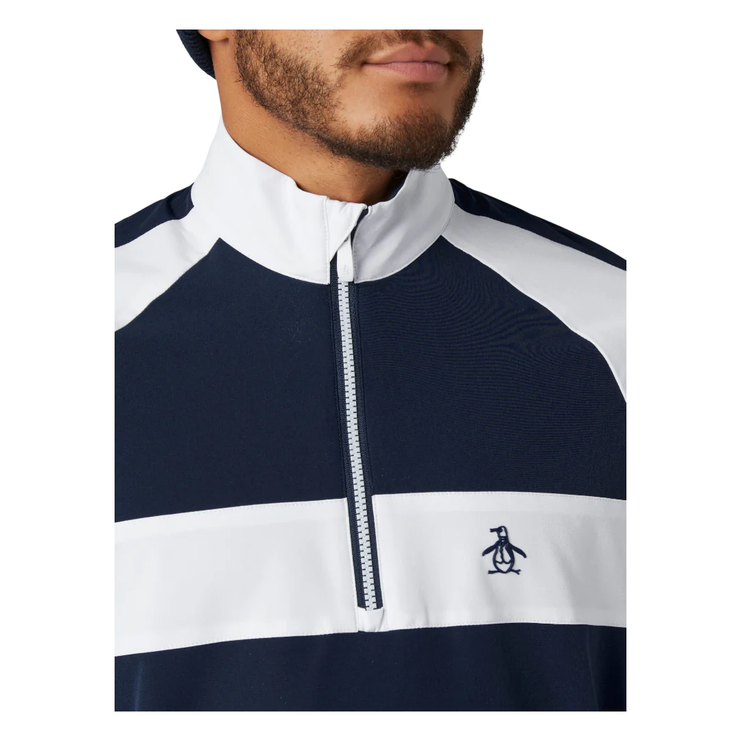 Original Penguin 1/4 Zip Colour Block Golf Jacket OGRFF019 - Image 6