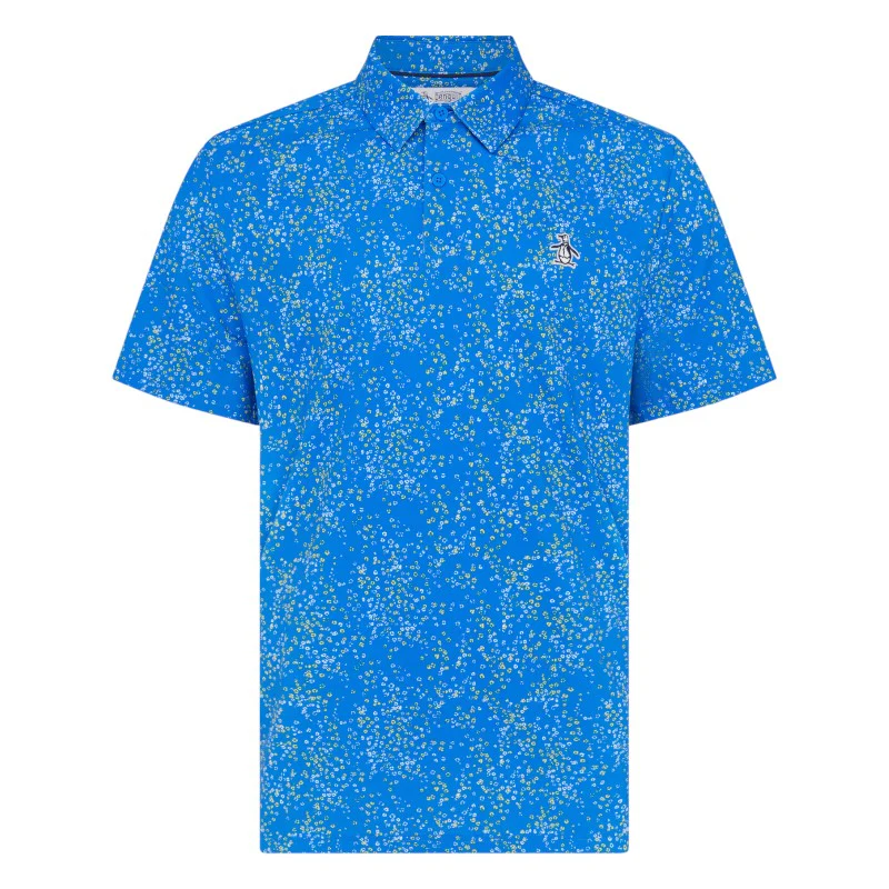 Original Penguin All-Over Micro Abstract Print Golf Polo OGKSF025