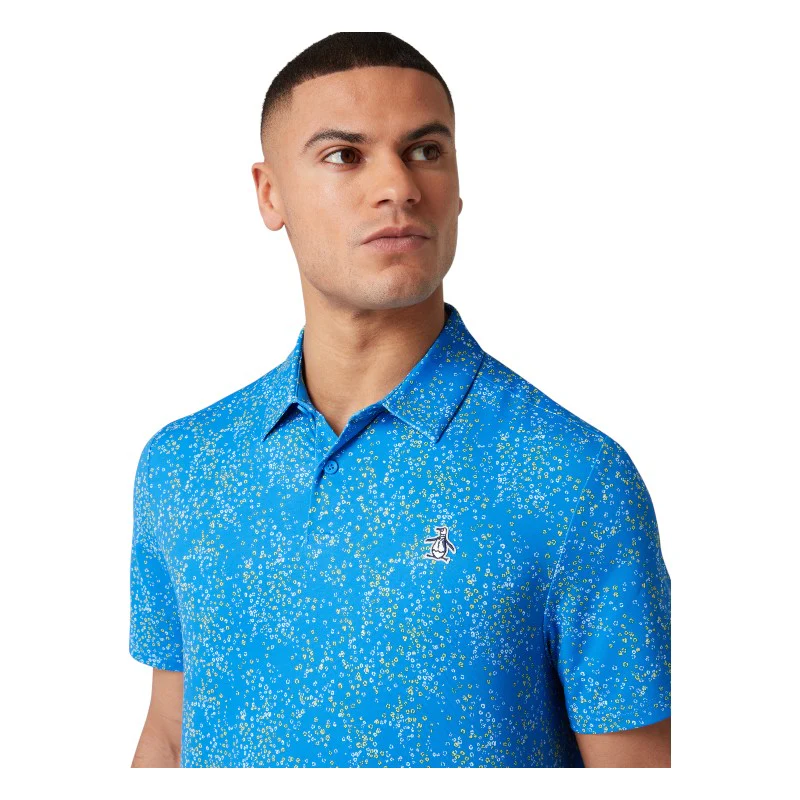 Original Penguin All-Over Micro Abstract Print Golf Polo OGKSF025 - Image 5