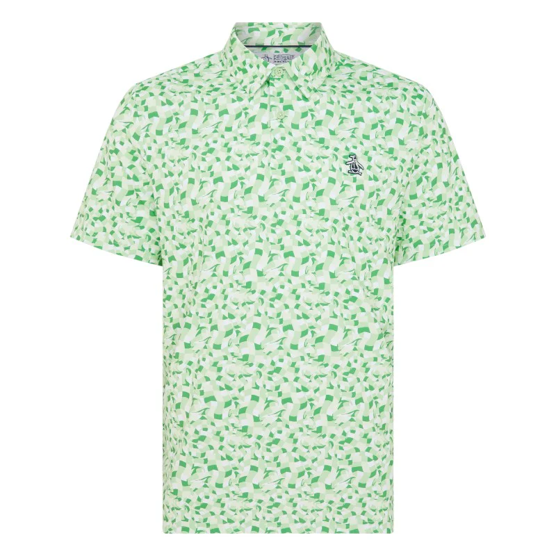 Original Penguin All-Over Underwater Mosaic Golf Polo OGKSF027