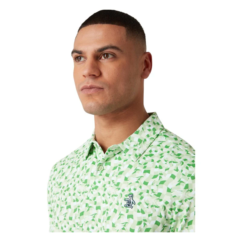 Original Penguin All-Over Underwater Mosaic Golf Polo OGKSF027 - Image 5