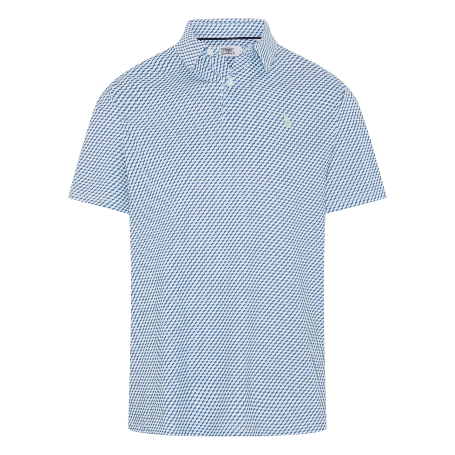 Original Penguin Archives Original Micro GEO Golf Polo Shirt OGKSG033