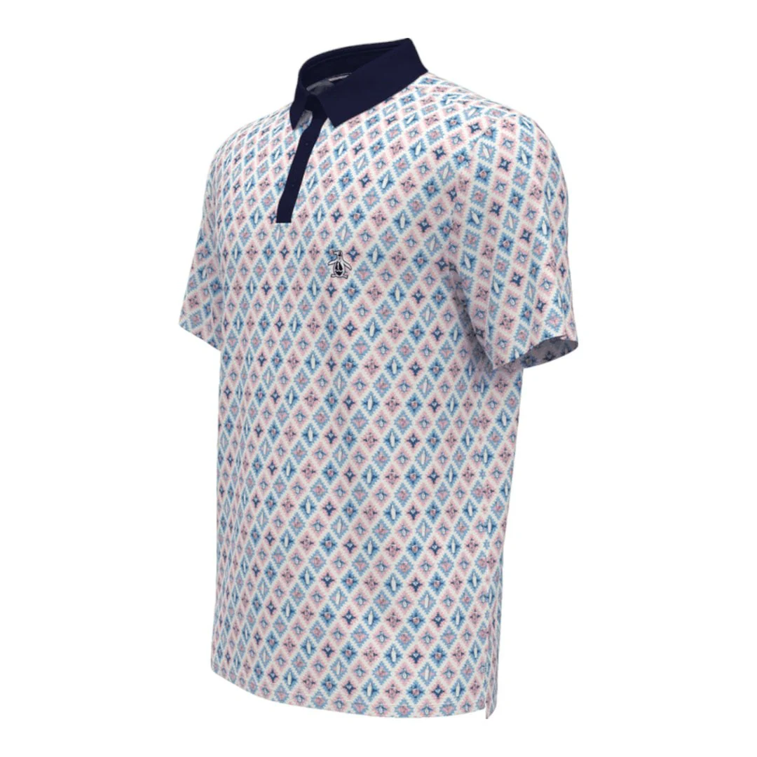 Original Penguin Golf Atomic Cocktail Print Golf Polo Shirt OGKFD031 - Image 2