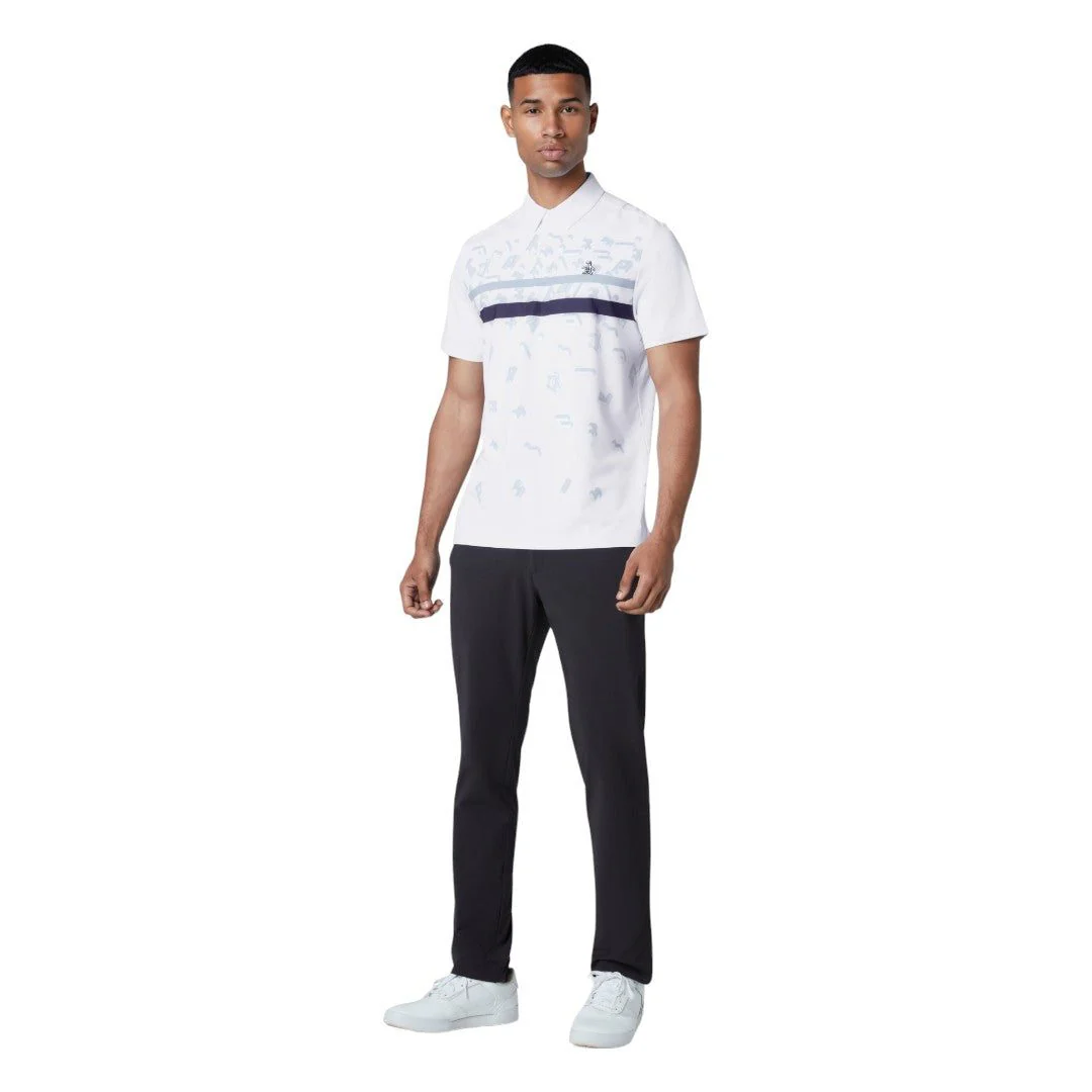 Original Penguin Got Game Engineered Stripe Golf Polo Shirt OGKFE012 - Image 3
