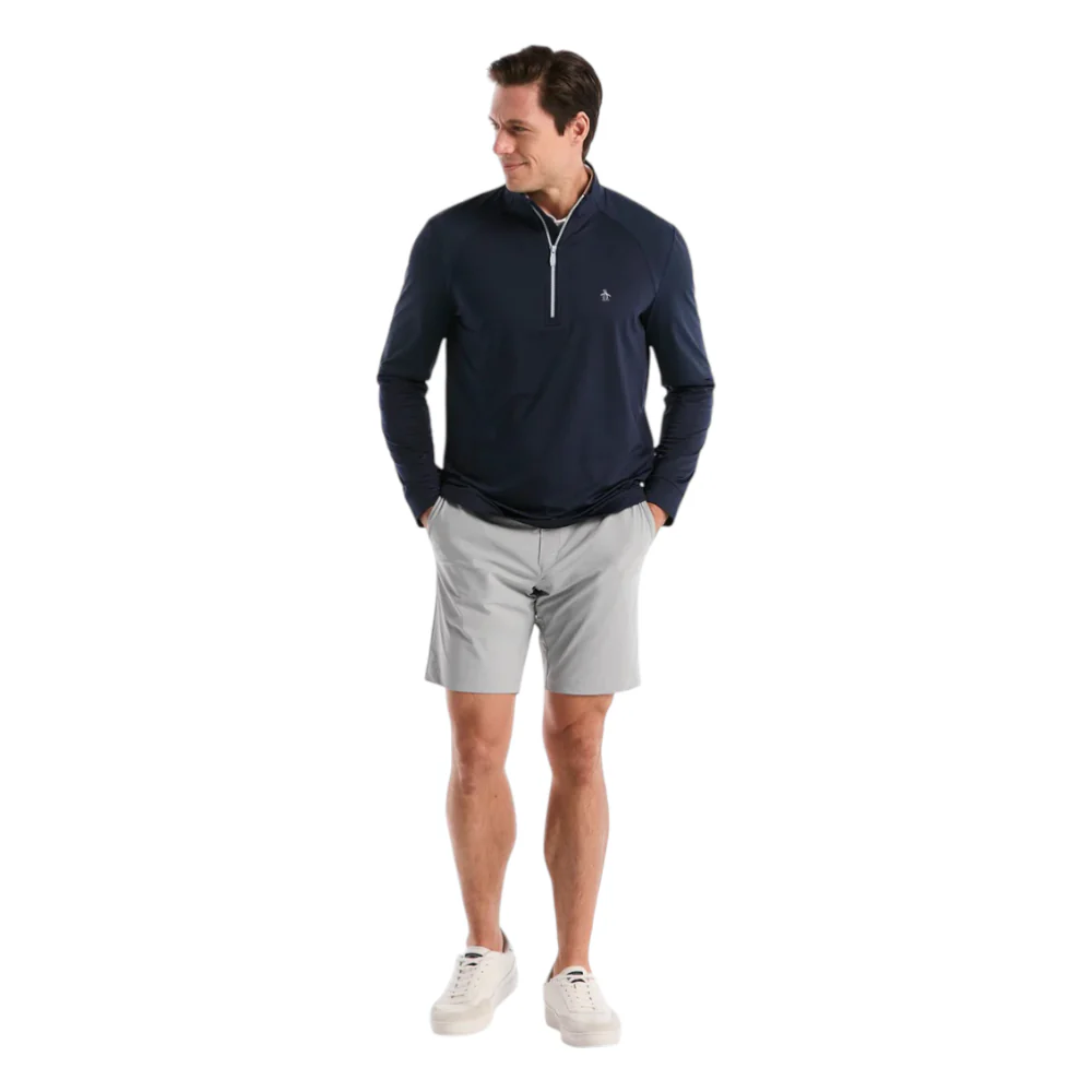 Original Penguin Mixed Media 1/4 Zip Golf Pullover OGKSG049 - Image 4