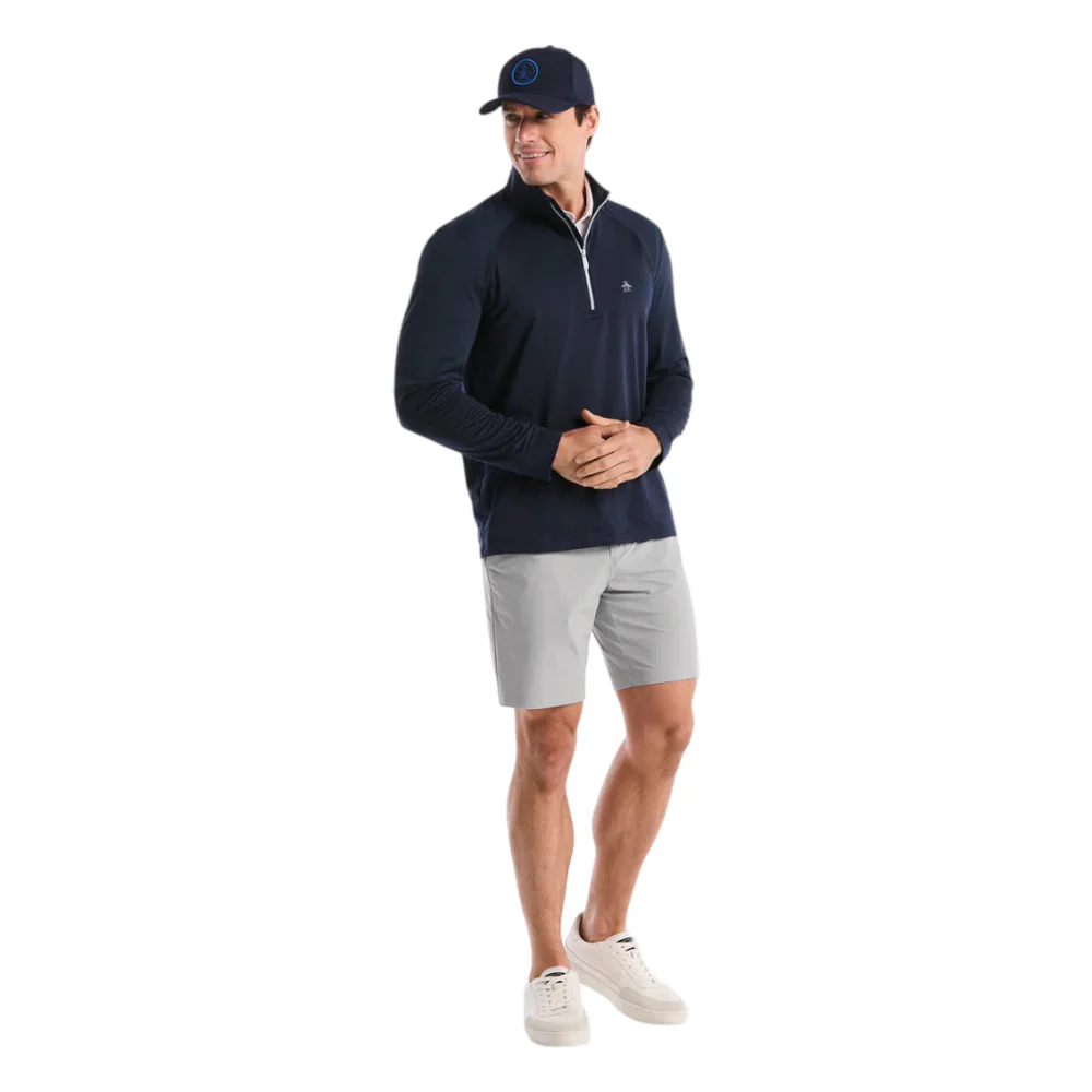 Original Penguin Mixed Media 1/4 Zip Golf Pullover OGKSG049 - Image 5