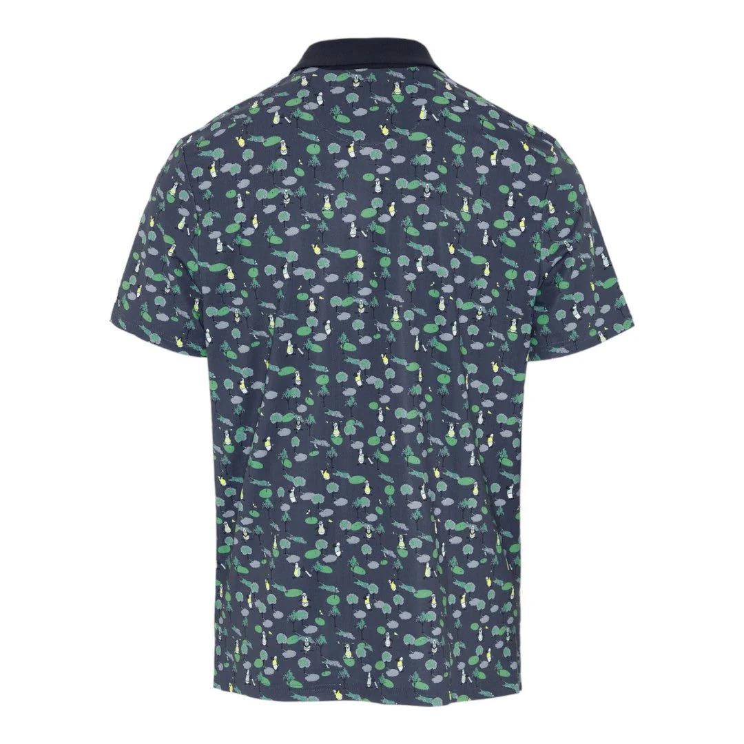 Original Penguin Pete N The Course Print Golf Polo Shirt OGKSE007 - Image 2