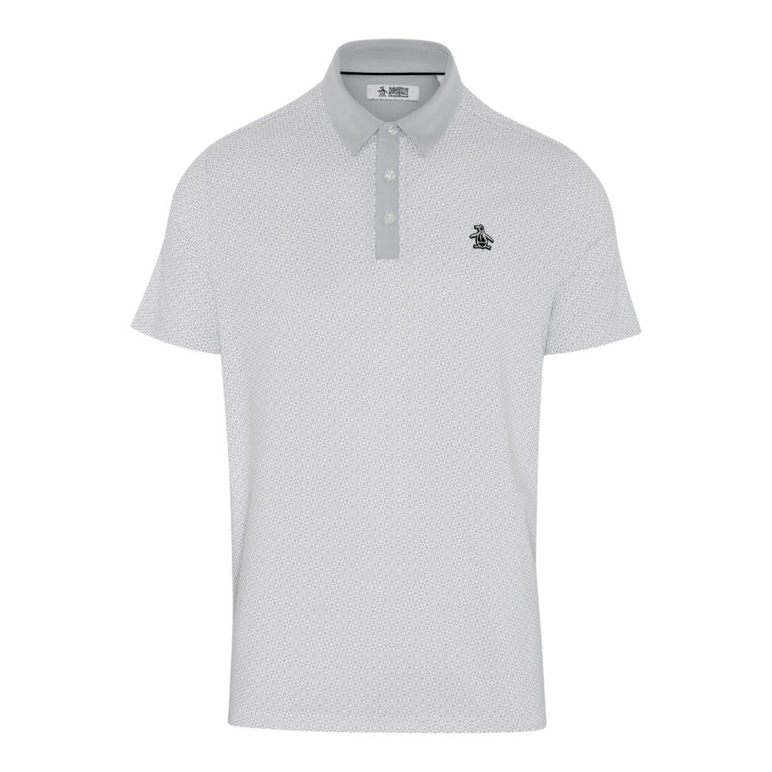 Original Penguin Retro Micro Floral Print Golf Polo Shirt OGKSE008