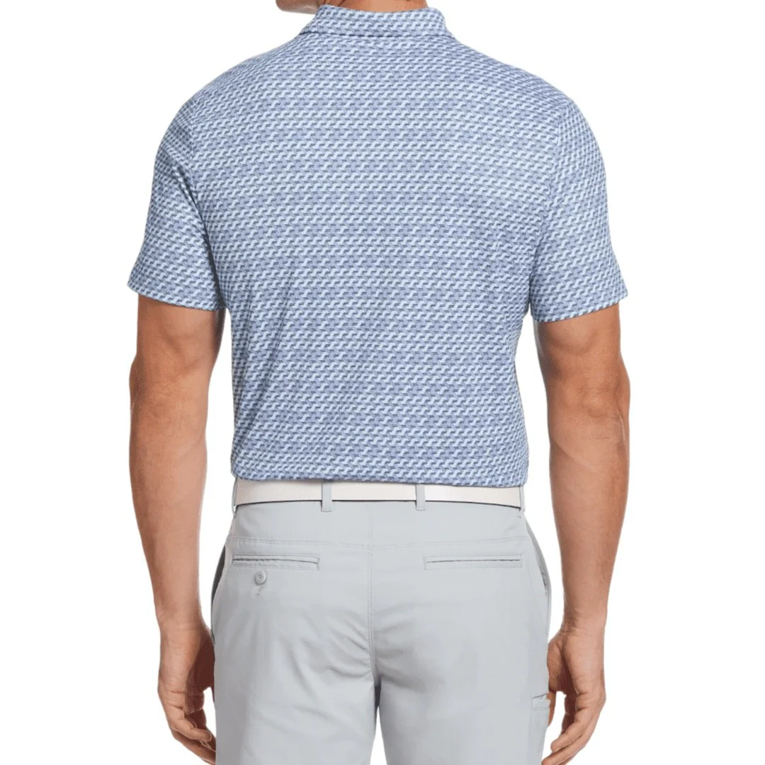 Original Penguin Retro Wave Print Golf Polo Shirt OGKSD017 - Image 2