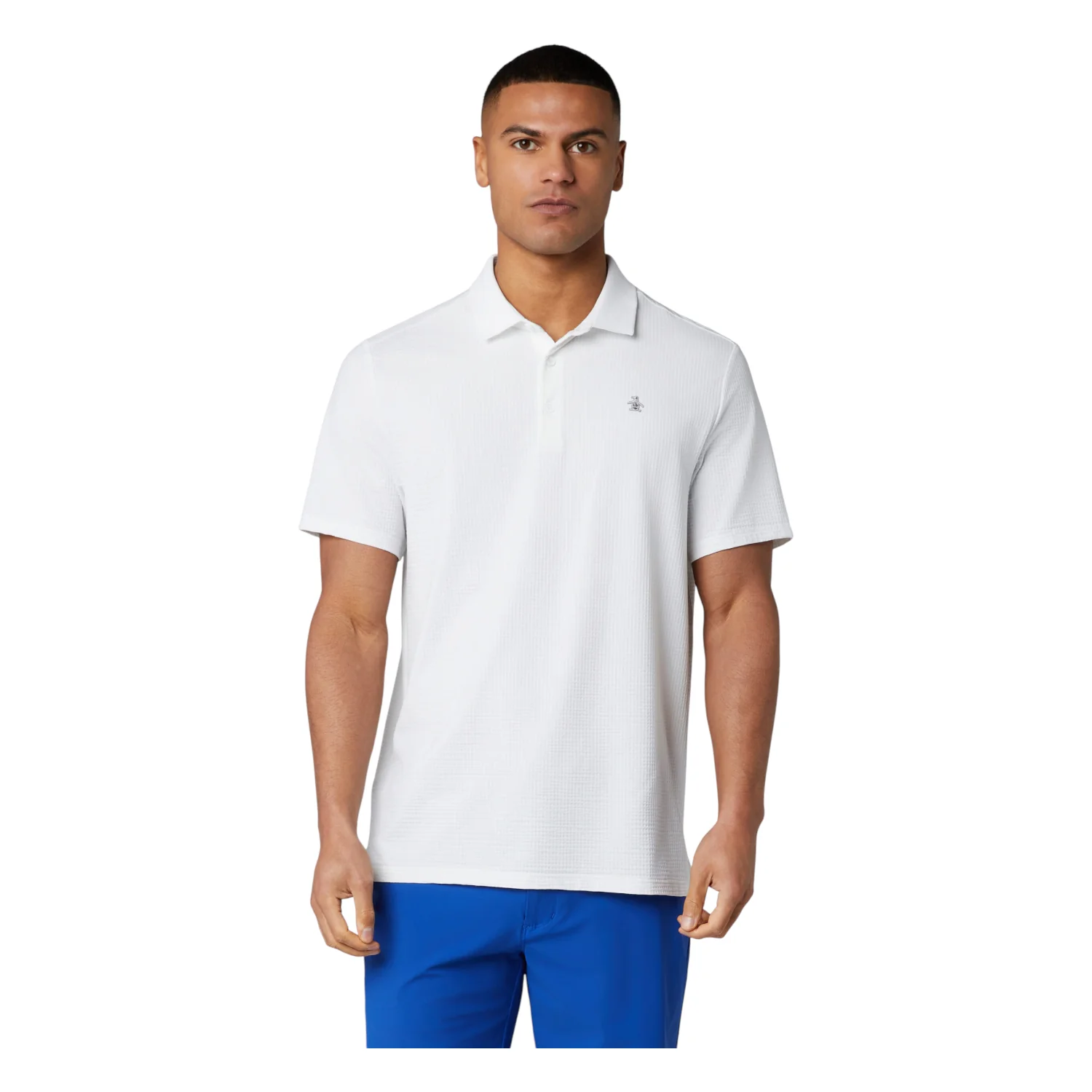 Original Penguin The Seersucker Driver's Golf Polo Shirt OGKSG055 - Image 2