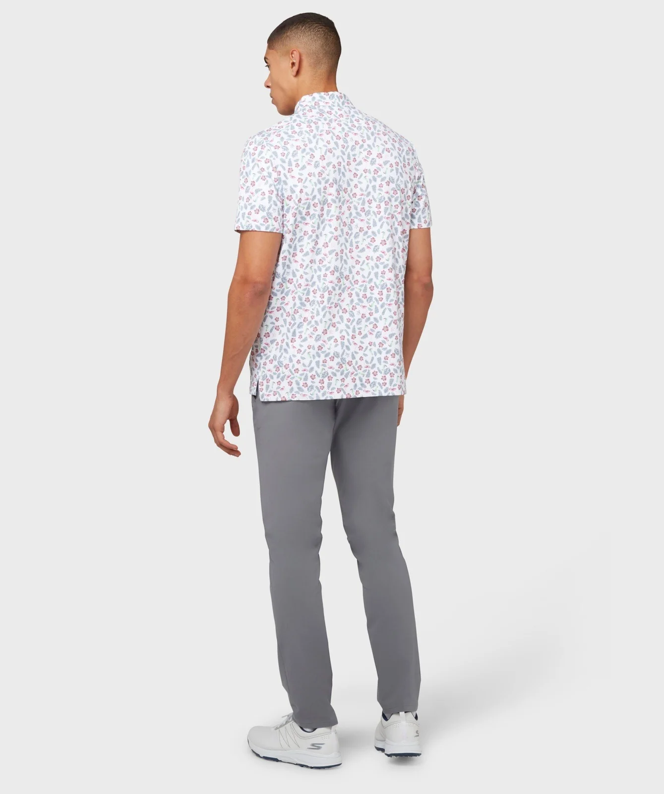 Original Penguin Whimsical Tropical Print Golf Polo Shirt OGKSC027 - Image 3