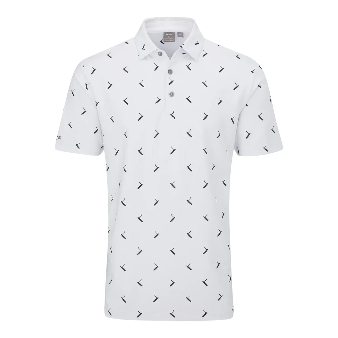 Ping Gold Putter Printed Golf Polo Shirt P03662