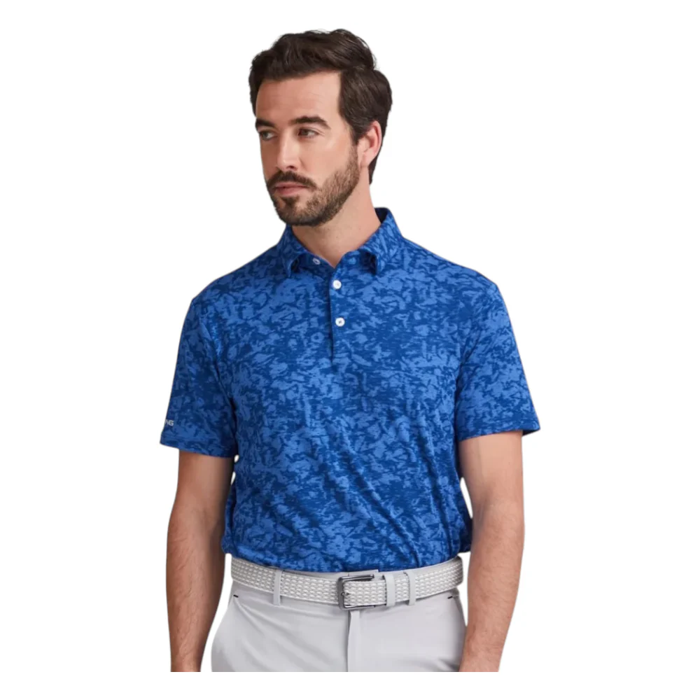 Ping Marek Camo Jacquard Golf Polo Shirt P03784 - Image 4